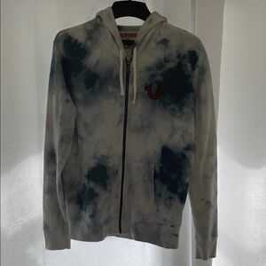 True Religion Blue Tie-Dye Hoodie